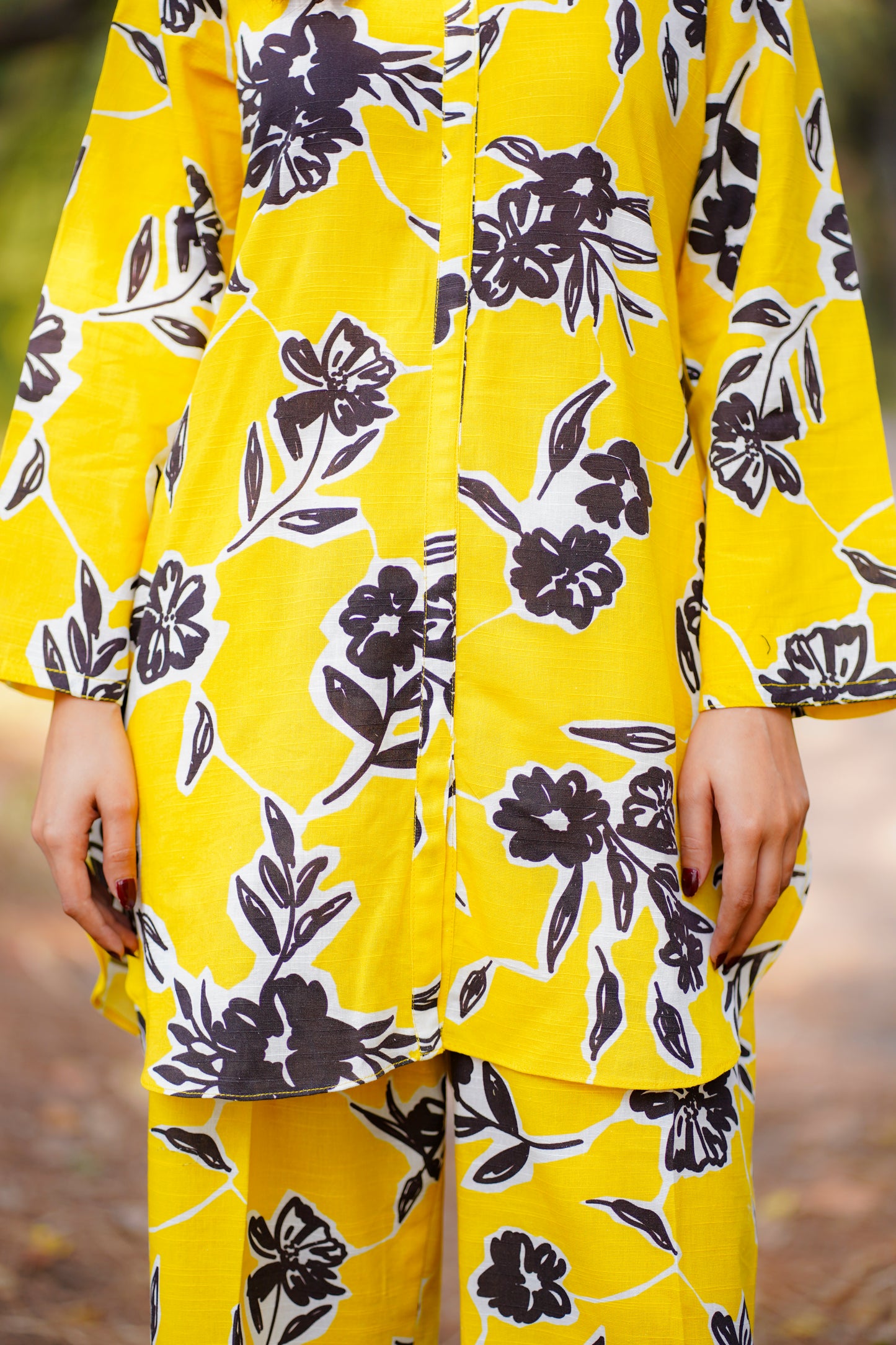 Printed Khaddar Co-ord Set