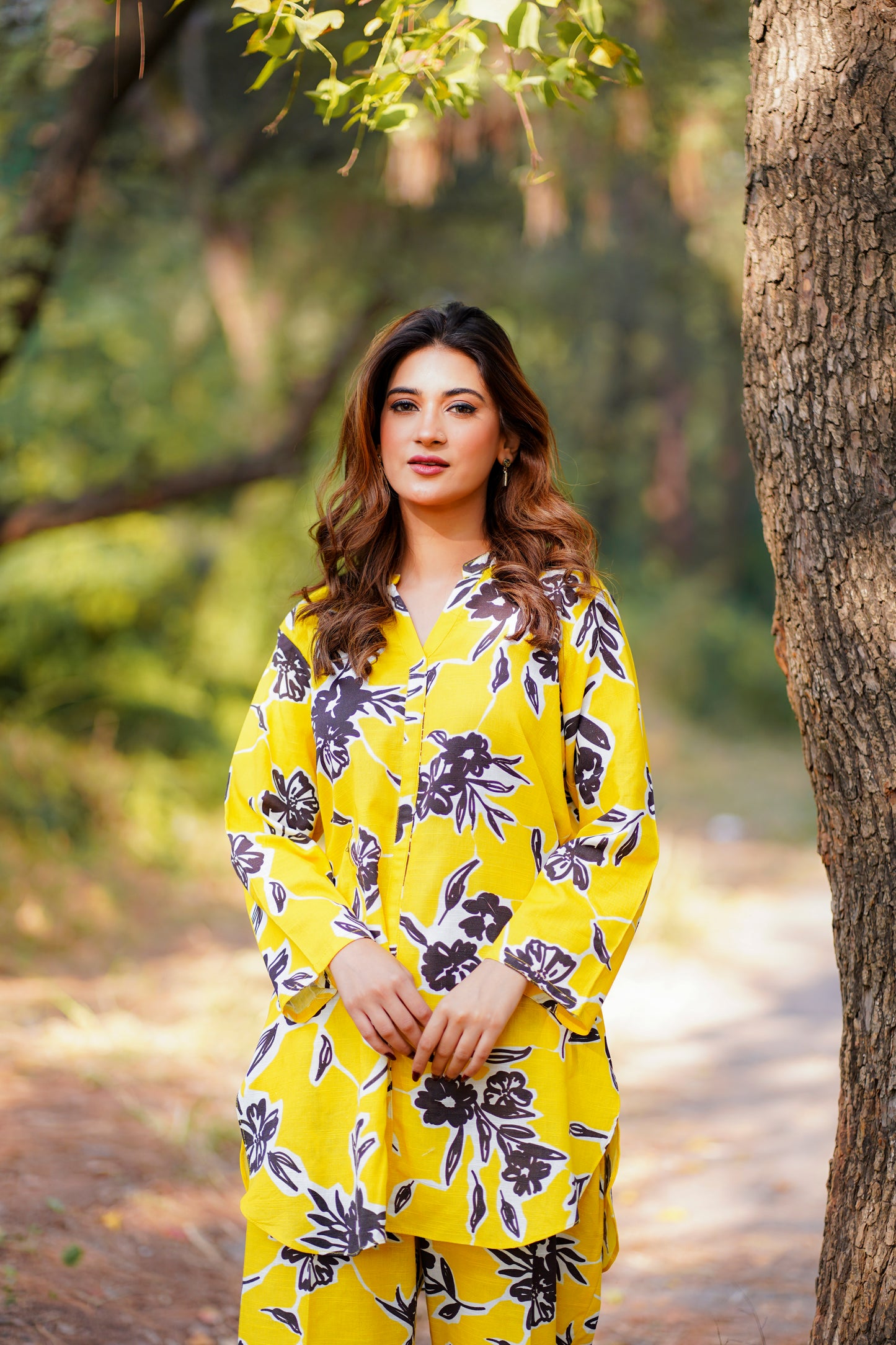 Printed Khaddar Co-ord Set