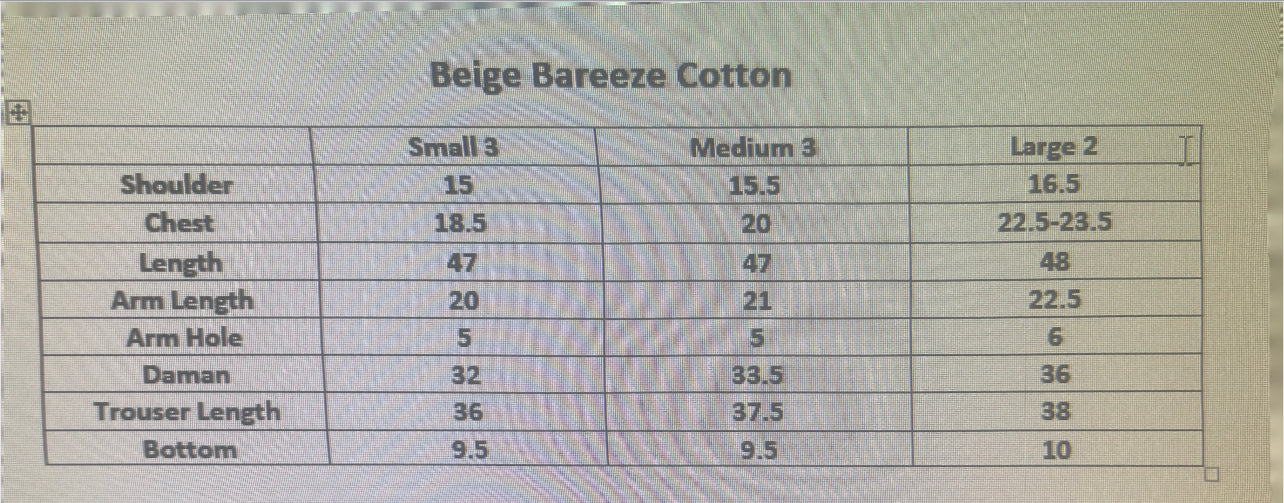 Beige Cotton Lawn