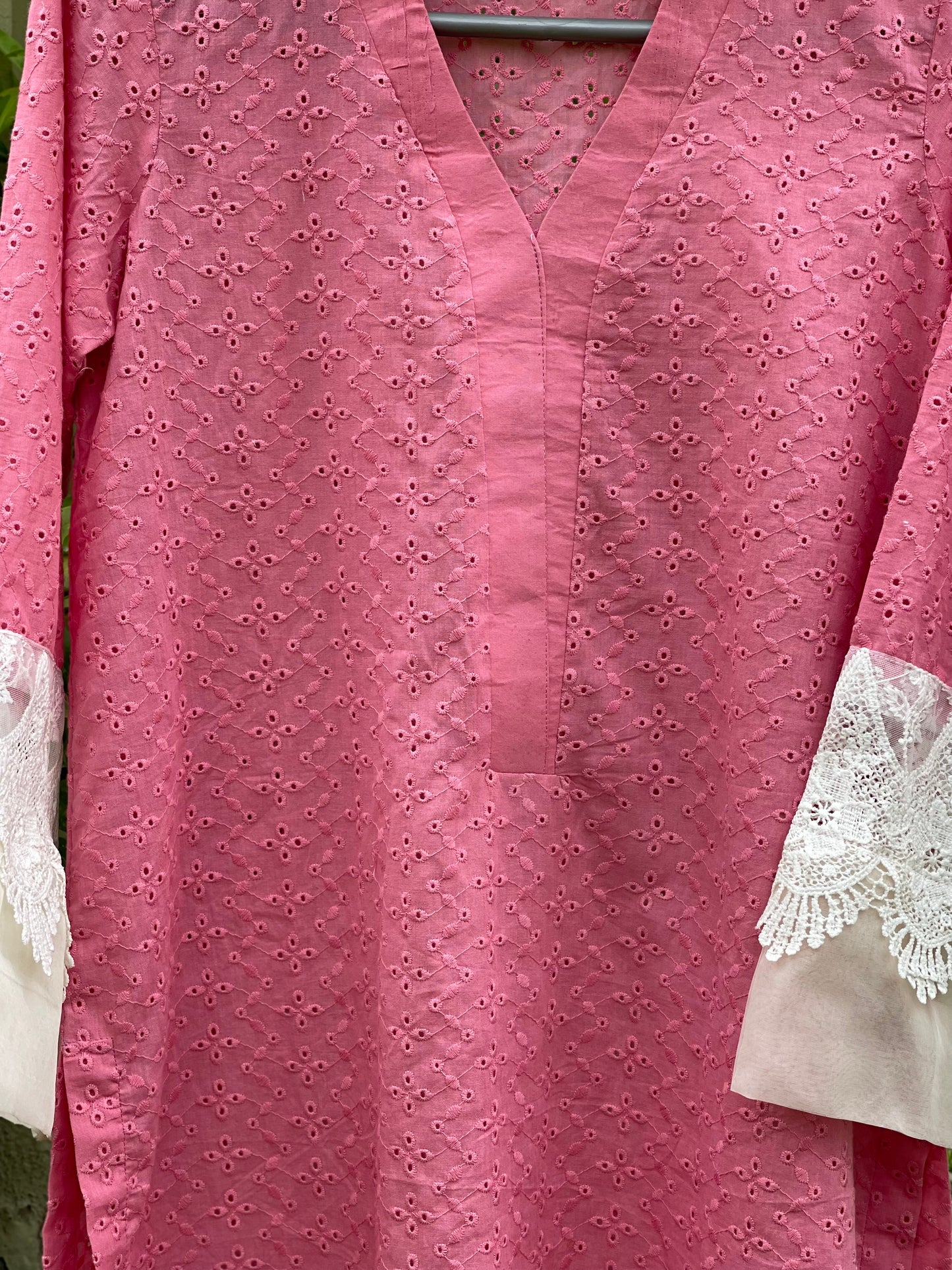 Pink Chickan Kurta