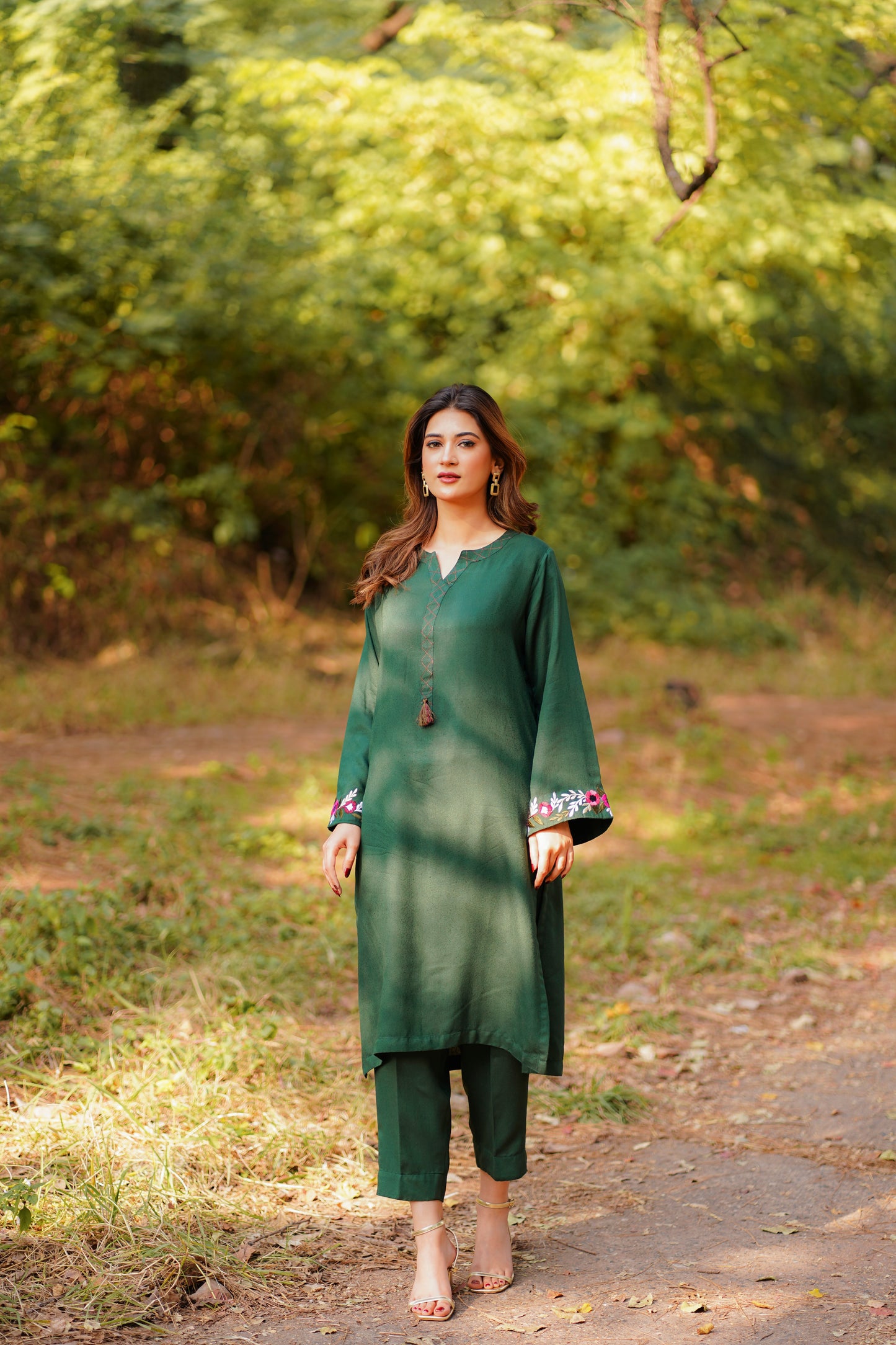 Two piece lawn Karandi